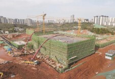 株洲市二中南校区新建工程 首栋建筑封顶
