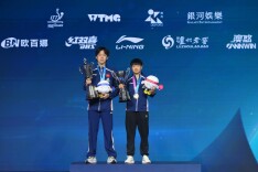 国际乒联单打世界杯：孙颖莎三连冠、王楚钦首度捧杯