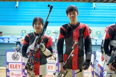 王子菲/盛李豪射击世界杯混团摘金