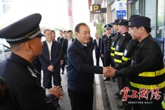 朱健带队检查调度安全生产和社会稳定工作