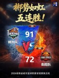海报丨91:72，郴势如虹五连胜！