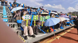 蓝山“减油减盐”宣传助力永超赛事