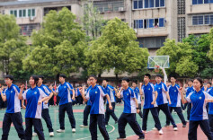 律动展风采、活力满校园，常宁市松柏中学举办首届韵律操比赛