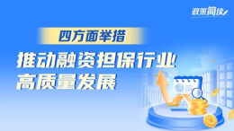 政策简读丨四方面举措 推动融资担保行业高质量发展