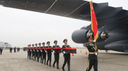 第十三批在韩中国人民志愿军烈士遗骸今日回国