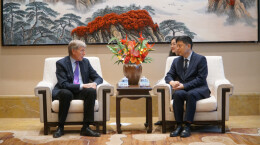 刘涛会见美国建明工业总裁兼首席执行官克里斯·纳尔逊