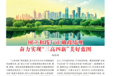 赵凯明：树立和践行正确政绩观 奋力实现“三高四新”美好蓝图