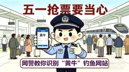五一抢票要当心 网警教你识别“黄牛”钓鱼网站
