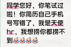 “林同学，你简历自己手机号写错了”