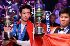 荣耀接力！赵心童祝贺吴宜泽夺冠：“这是中国斯诺克”