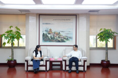 湖南开放大学来厅交流对接工作