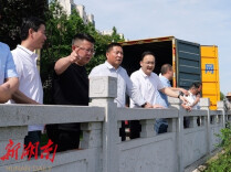 石门县：县领导督导防汛工作