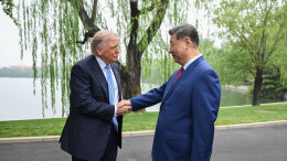 习近平同美国总统特朗普在中南海小范围会晤