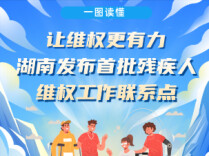 一图读懂 | 让维权更有力 湖南发布首批“残疾人维权工作联系点”