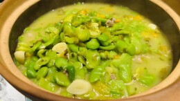 青鲜蚕豆胜鱼肉