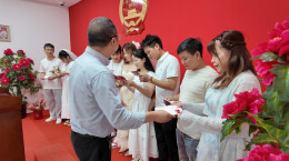江华：浪漫“520”结良缘 文明新风润瑶乡