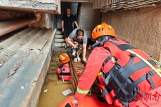 湘潭暴雨内涝 消防紧急救援