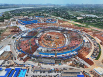 冲刺封顶！长沙奥体中心“一场两馆”建设加速推进