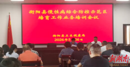 严把数据质量关 筑牢慢病防控网——衡阳县举办慢性病综合防控示范区培育工作业务培训