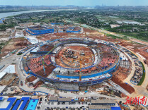 冲刺封顶！长沙奥体中心“一场两馆”建设加速推进