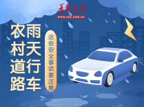 湖南防汛科普⑨ ▏农村道路雨天行车，这些安全事项要注意