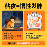 熬夜=慢性发胖！你的脂肪都是深夜偷偷长出来的