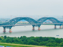 Muping Xiangjiang Grand Bridge Takes Shape
