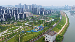 浏阳河东岸新增3.6公里景观风光带