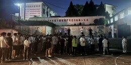 衡山县店门九年一贯制学校开展寄宿生夜间应急疏散演练