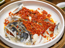 竹笼剁椒鱼头，鲜香藏竹笼