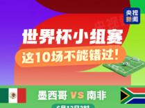 一图收藏观赛攻略！世界杯小组赛，这10场不能错过