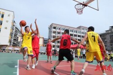 我的爸爸进球了！保靖县实验小学家长篮球赛火热开赛