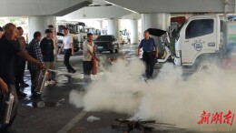 既学理论又练灭火，珠晖区园林绿化所这场消防培训很“接地气”