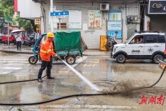 雨后清淤保畅通