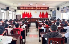 学法知法守规矩 法治护航伴成长——宁乡市灰汤镇双盆小学法治副校长进校园宣讲活动