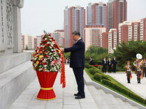 友谊塔见证中朝友谊薪火相传