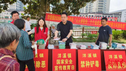 洋溪镇开展“安全生产月”集中宣传活动