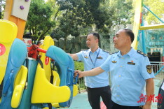 节前“大体检”！娄星区为大型游乐设施“把脉问诊”