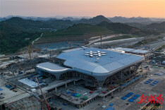 Changsha West High-speed Railway Station Steps up Construction