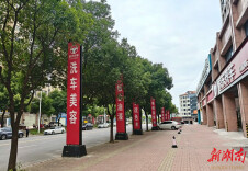 娄底市城管执法支队整治沿街刀旗乱象