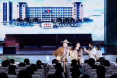 把治水智慧搬上舞台——湖南水电职院第三届“书香进校园”主题展演致敬千年治水路