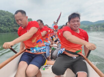一江龙舟破“崀”起，锣鼓号子唱新章，新宁县回龙寺镇联村龙舟队的集训太燃了