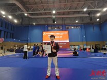 武冈15岁小将程晟勇夺全国U15摔跤锦标赛铜牌