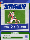 阿根廷2-0战胜奥地利 小组赛两连胜提前出线