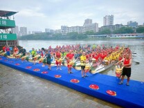 大祥公安：龙舟竞渡扬风采 藏蓝坚守护平安