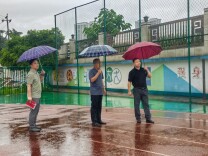湘中幼专督导检查附属单位安全稳定工作
