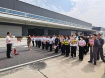 筑牢安全生产防线！中交岳阳智慧物流园开展消防应急演练