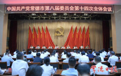中国共产党常德市第八届委员会第十四次全体会议召开