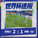 凯恩双响！英格兰2-1逆转刚果（金）晋级16强