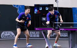 温瑞博/袁励岑晋级WTT美国大满贯男双四强